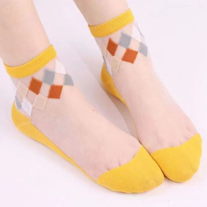 Stoking kaca nipis musim panas kanak -kanak stok bawah kapas seksi kanak -kanak