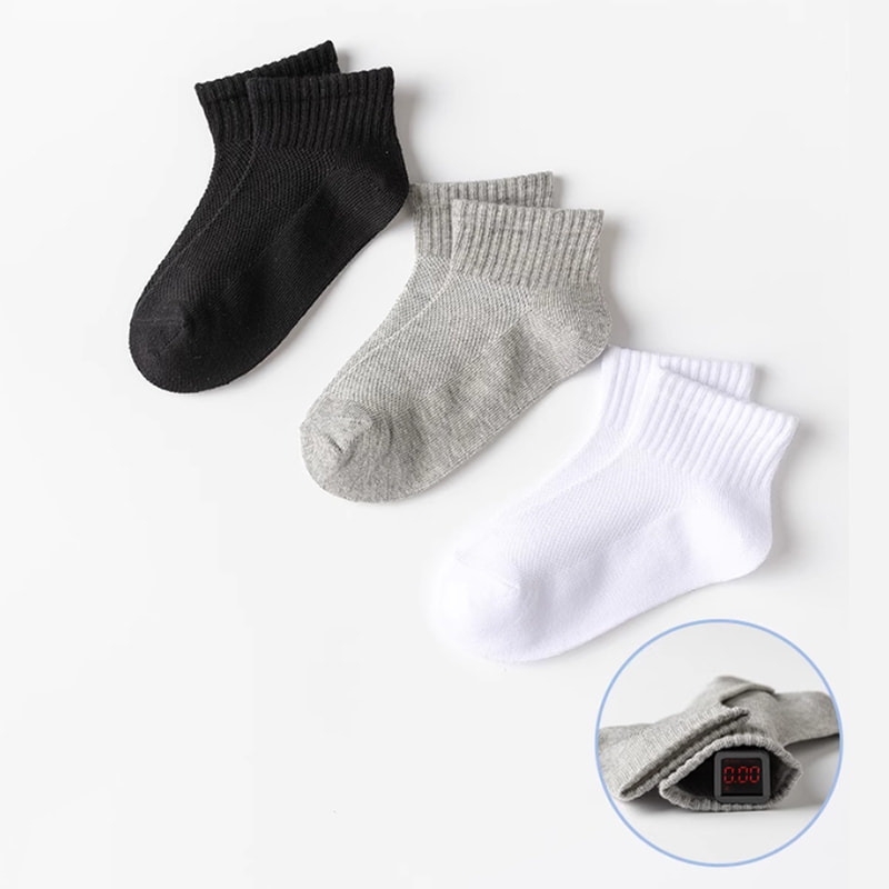 Stoking Kanak -kanak Musim Panas Kapas Nipis Mesh Girls 'Boat Socks Boys' Short Socks Student Stoking Kanak -kanak Musim Panas Kapas Nipis Mesh Girls 'Boat Socks Boys' Short Socks Student